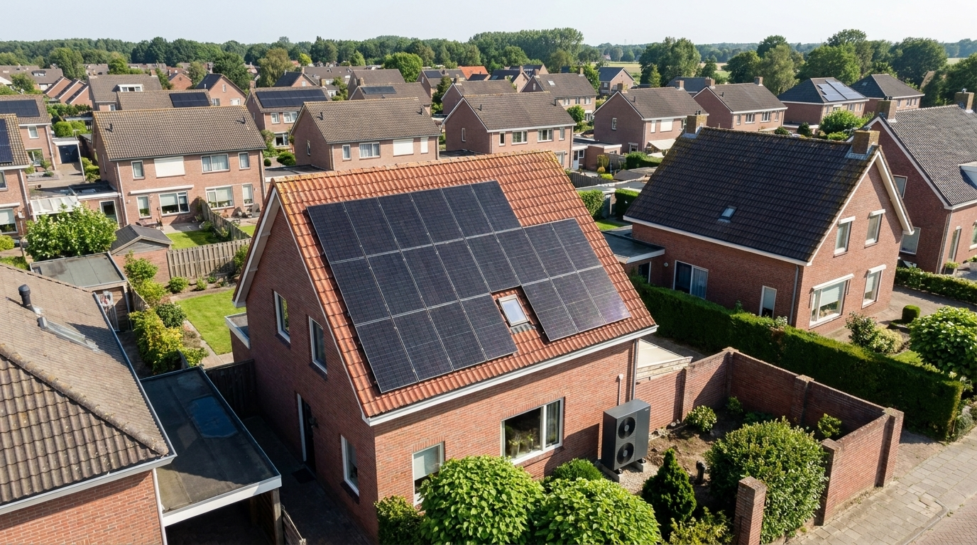 Photovoltaikanlage auf Einfamilienhaus in Wolfsburg